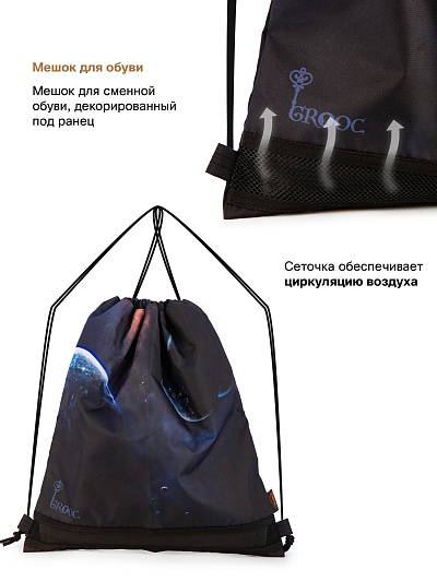 Ранец GROOC 16-19 + пенал + мешок + сумка-пенал - Фото 10