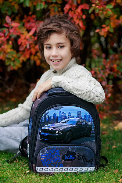 Школьный ранец DeLune Full-set 9-130 + мешок + жесткий пенал + спортивная сумка + фартук для труда + часы - Фото 14