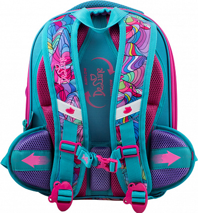 Школьный ранец DeLune Full-set 9-122 + мешок + жесткий пенал + спортивная сумка + фартук для труда + мишка  - Фото 5