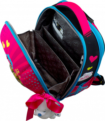 Школьный ранец DeLune Full-set 7mini-022 + мешок + жесткий пенал + спортивная сумка + фартук для труда + мишка - Фото 4