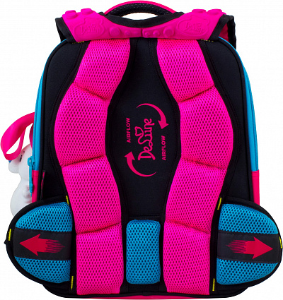 Школьный ранец DeLune Full-set 7mini-022 + мешок + жесткий пенал + спортивная сумка + фартук для труда + мишка - Фото 6