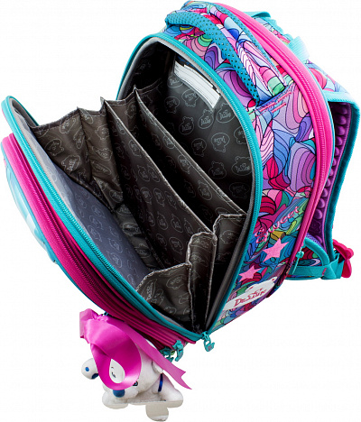 Школьный ранец DeLune Full-set 9-122 + мешок + жесткий пенал + спортивная сумка + фартук для труда + мишка  - Фото 4