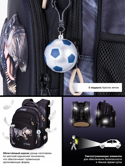 Школьный рюкзак с пеналом и мешком SkyName Full R3-255 - Фото 18