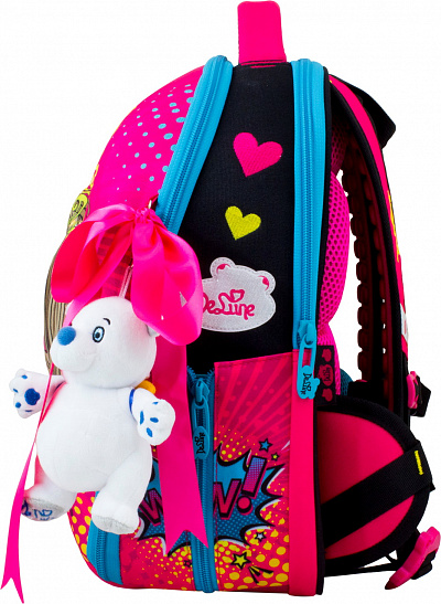 Школьный ранец DeLune Full-set 7mini-022 + мешок + жесткий пенал + спортивная сумка + фартук для труда + мишка - Фото 3