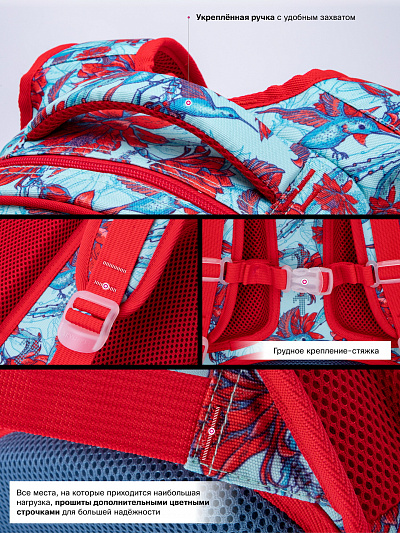 Школьный ранец с пеналом и мешком SkyName Full R3-244 - Фото 12