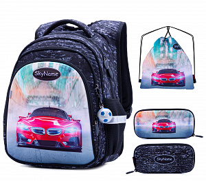 Школьный рюкзак с пеналом и мешком SkyName Full R2-178