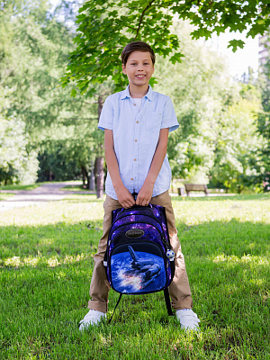 Школьный рюкзак с пеналом и мешком SkyName Full R3-238
