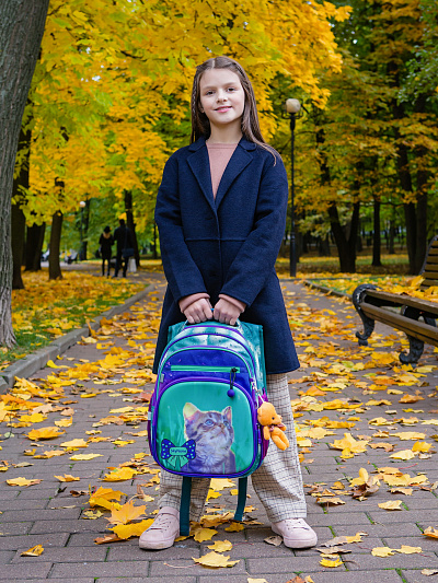 Школьный ранец с пеналом и мешком SkyName Full R3-242 - Фото 2