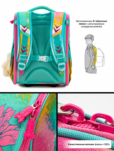 Школьный ранец с пеналом и мешком SkyName Full 2073 - Фото 8