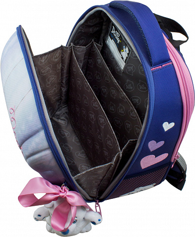 Школьный ранец DeLune 7-150 + мешок + мягкий пенал + мишка + ленточка - Фото 3