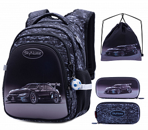 Школьный рюкзак с пеналом и мешком SkyName Full R2-177