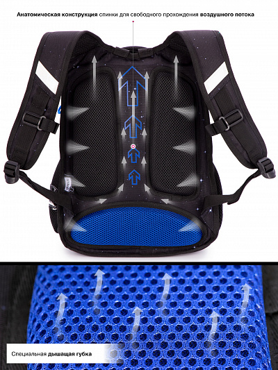 Школьный рюкзак с пеналом и мешком SkyName Full R2-195 - Фото 11