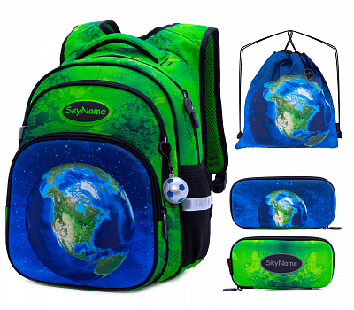 Школьный рюкзак с пеналом и мешком SkyName Full R3-239 - Фото 1