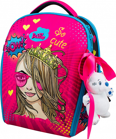 Школьный ранец DeLune Full-set 7mini-022 + мешок + жесткий пенал + спортивная сумка + фартук для труда + мишка - Фото 2