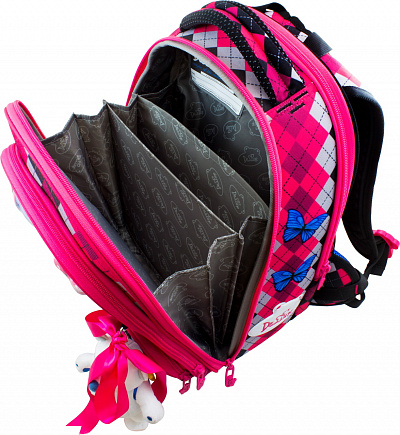 Школьный ранец DeLune Full-set 9-124 + мешок + жесткий пенал + спортивная сумка + фартук для труда + мишка  - Фото 4