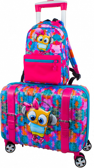 Детский чемодан DeLune "Lune-001" + рюкзак