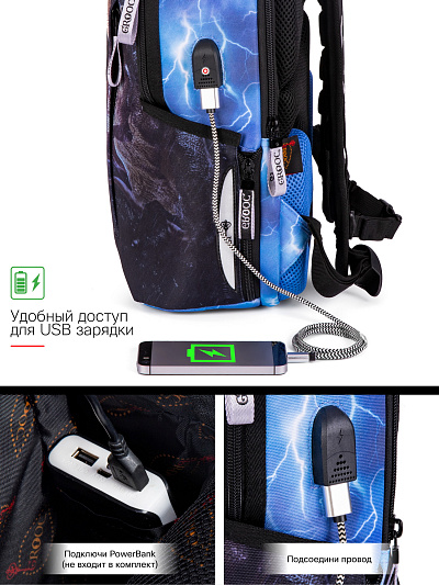 Рюкзак GROOC 14-062 + мешок + сумка-пенал - Фото 16