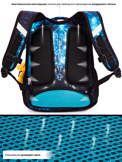 Школьный рюкзак с пеналом и мешком SkyName Full R3-258 - Фото 13