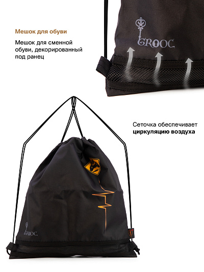 Рюкзак GROOC 14-072 + пенал + мешок + сумка-пенал - Фото 11