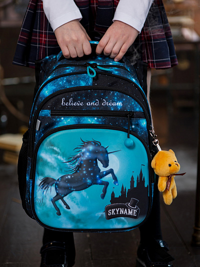 Школьный рюкзак с пеналом и мешком SkyName Full R3-258 - Фото 3