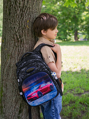Школьный рюкзак с пеналом и мешком SkyName Full R3-236