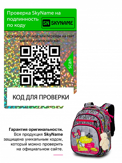 Школьный ранец с пеналом и мешком SkyName Full 7016 - Фото 7