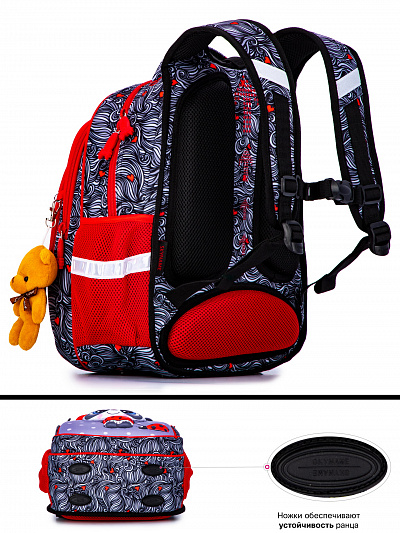 Школьный ранец с пеналом и мешком SkyName Full R2-182 - Фото 8