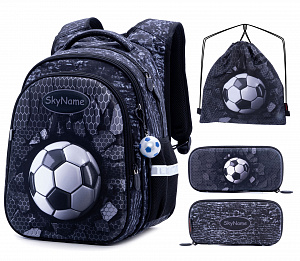 Школьный рюкзак с пеналом и мешком SkyName Full R1-017