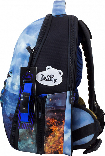 Школьный ранец DeLune Full-set 7mini-020 + мешок + жесткий пенал + спортивная сумка + фартук для труда + часы - Фото 3
