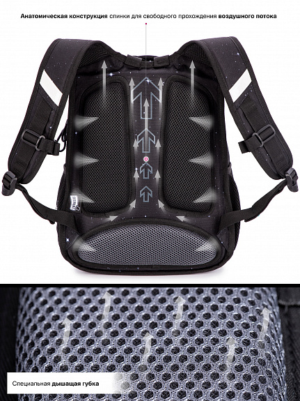 Школьный рюкзак с пеналом и мешком SkyName Full R2-194