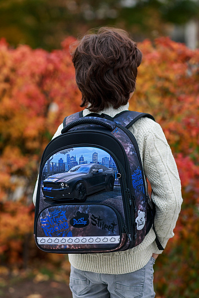 Школьный ранец DeLune Full-set 9-130 + мешок + жесткий пенал + спортивная сумка + фартук для труда + часы - Фото 12