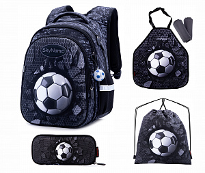 Школьный рюкзак с пеналом, мешком и фартуком  SkyName Full R1-017
