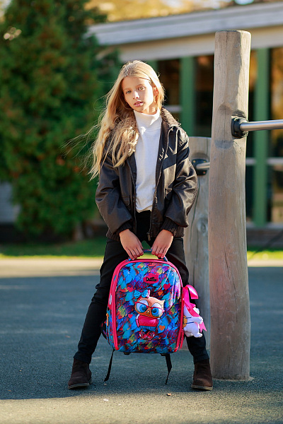 Школьный ранец DeLune Full-set 7mini-015 + мешок + жесткий пенал + спортивная сумка + фартук для труда + мишка - Фото 16