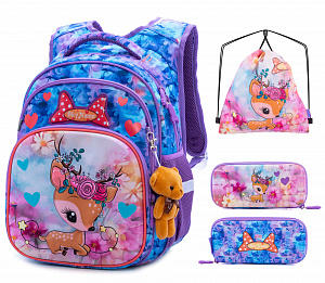 Школьный рюкзак с пеналом и мешком SkyName Full R3-230