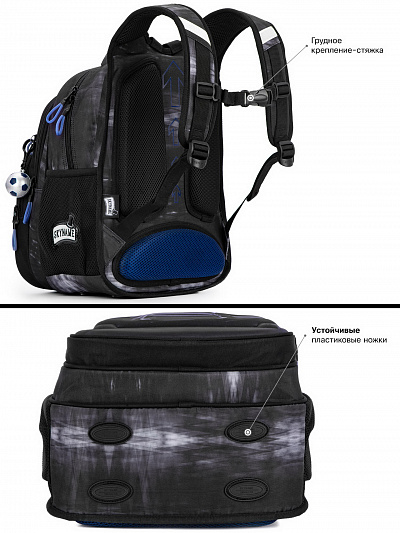 Школьный рюкзак с пеналом и мешком SkyName Full R3-253 - Фото 11